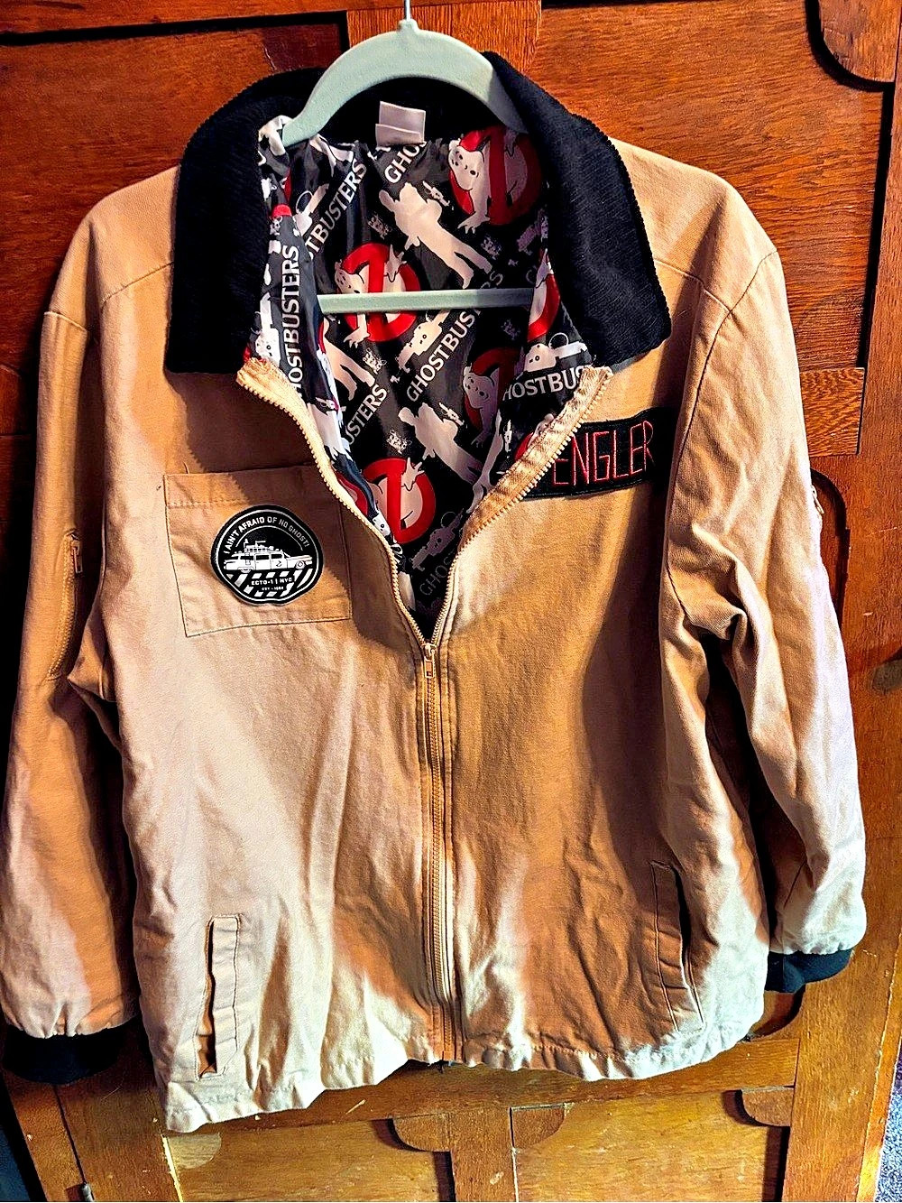 Ghostbusters Jacket Tan XL Like New